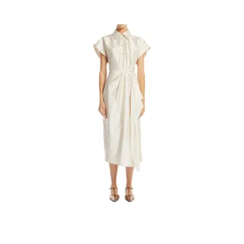MaxMara Studio Short Sleeved Dress Women's White