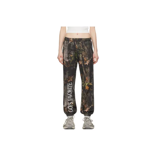 Praying Knitted Sweatpants Women's Multicolor