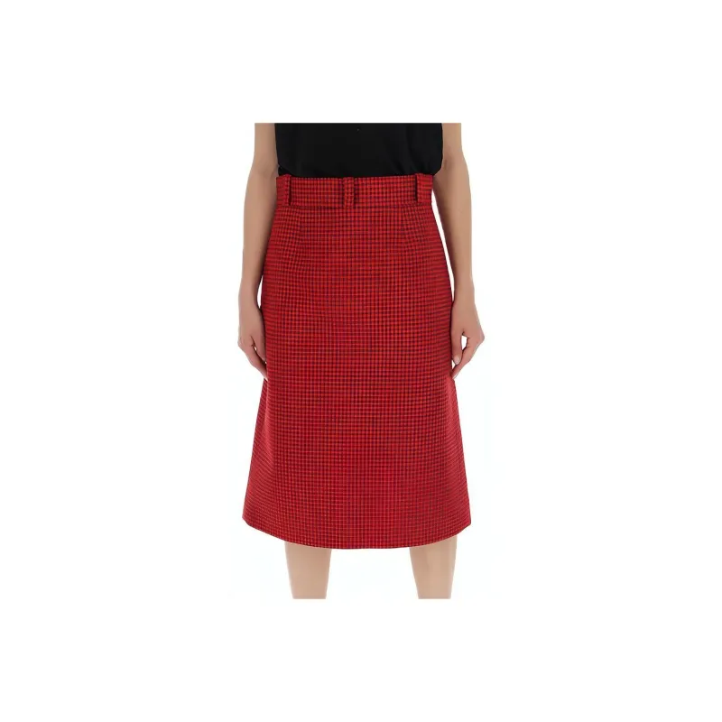 Balenciaga Casual Long Skirts Women's Red-0
