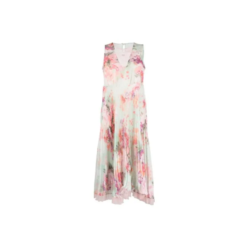 Twinset Floral Pleated Midi Dress-0