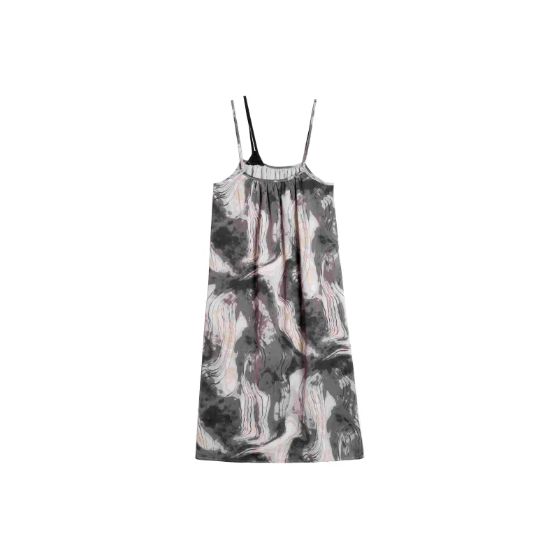 IQC Slip Dresses Women's Black Multicolor-0