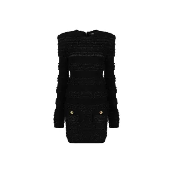 BALMAIN Tweed Mini Dress