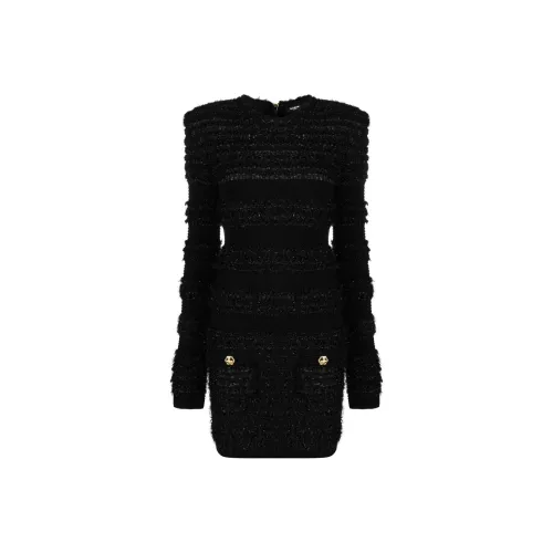 BALMAIN Tweed Mini Dress