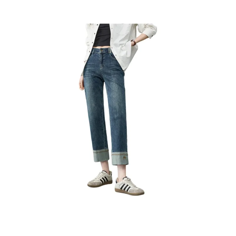 YALIDA Jeans Women's Vintage Blue B0-0