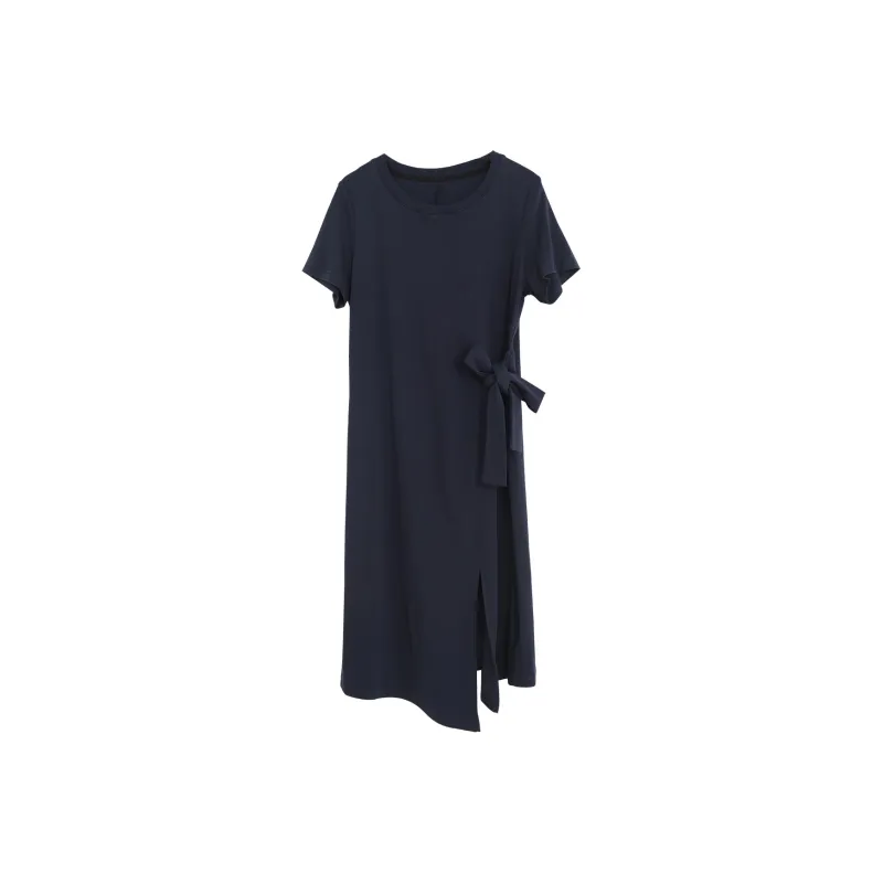 SMEN Short Sleeved Dresses Women's-5