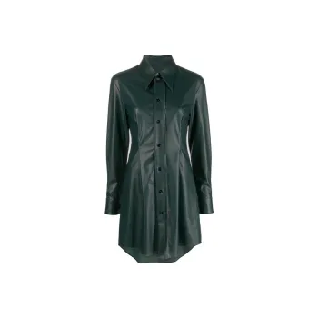 MM6 Maison Margiela Faux leather Shirt Dress