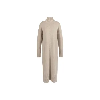 BARBOUR Winona Midi Dress Long-Sleeved Dresses Women's Light Yellow Umber