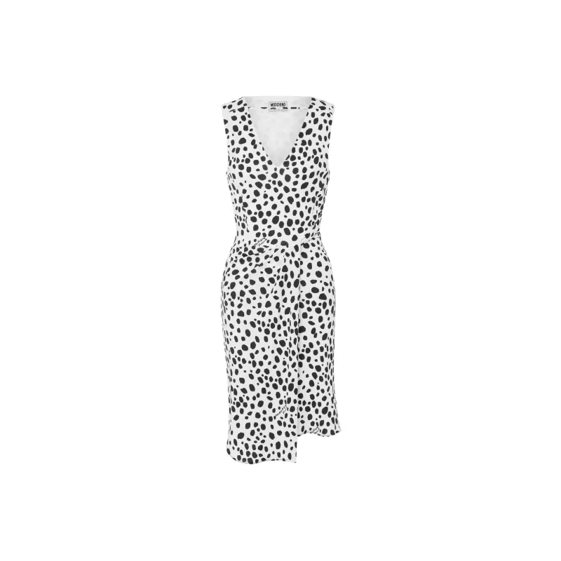 MOSCHINO Polka Dot print Gathered Dress-0