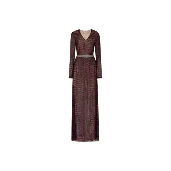 M Missoni Long-Sleeved Dresses Women's Dark Red