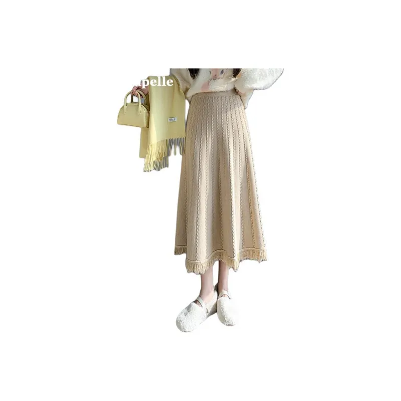 La Chapelle Knit Long Skirt Women's-2