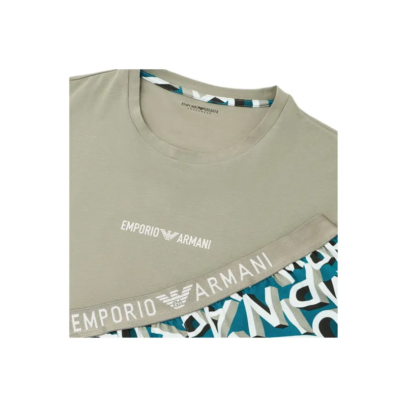 EMPORIO ARMANI Pajama Set Men's Matcha-3