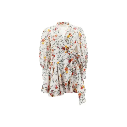 Zimmermann SS23 Long Sleeved Dress Women's White