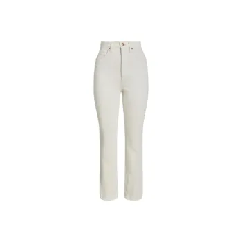 SCANLAN THEODORE High Rise Straight Crop Jean Jeans Women's NATURAL/Natural