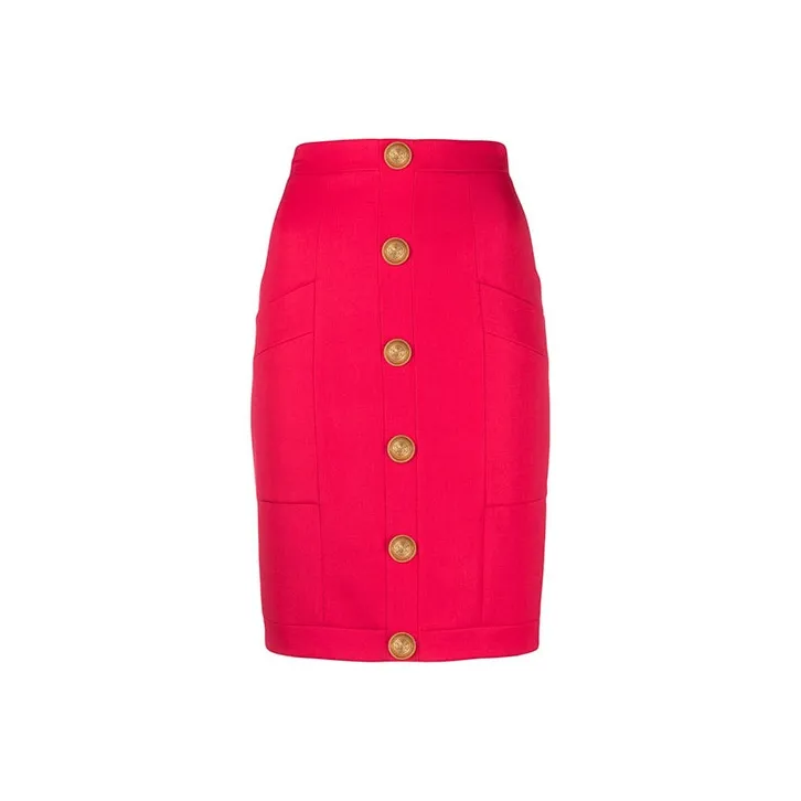 BALMAIN High waisted Knitted Miniskirt-0