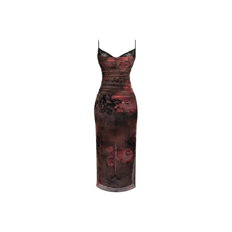 HOUSE OF CB NALINI Slip Dress Women's PRINTED/Vintage Print-0