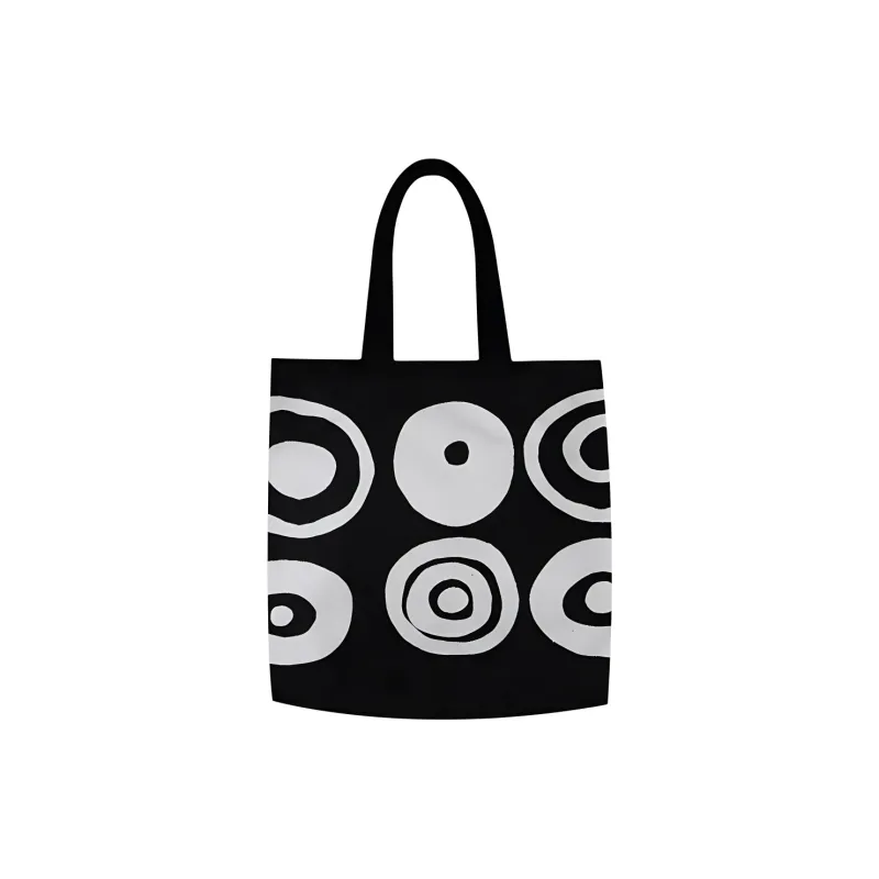 10 CORSO COMO Cotton Tote Bag, Shopping Bag, Handbag Unisex Black & White-2
