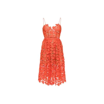 Self-portrait Azaelea Laced Midi Dress