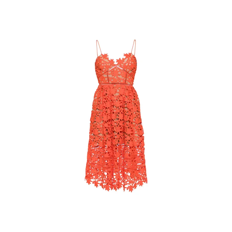 Self portrait Azaelea Laced Midi Dress-0