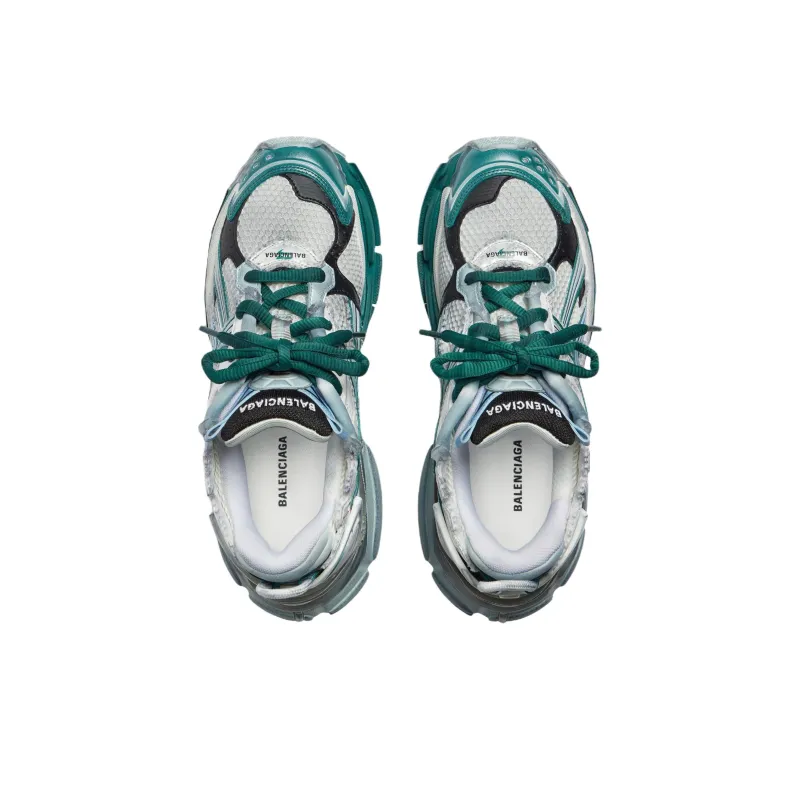 Balenciaga Runner White Green Blue-4