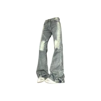 KULAIYA Jeans Unisex Vintage Light Blue