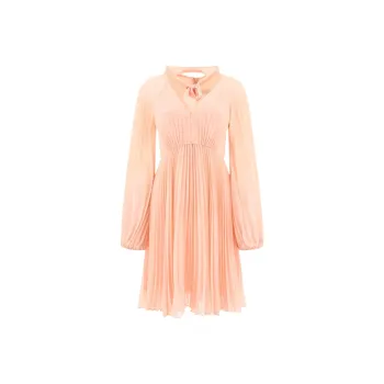 Zimmermann Sunray Pleated Long-Sleeved Mini Dress