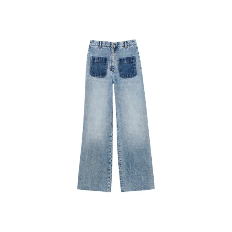 Sandro High rise Straight leg Jeans-0