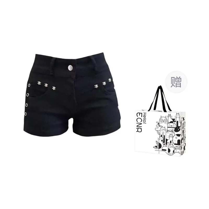 ECNR Casual Shorts Women's Black-9