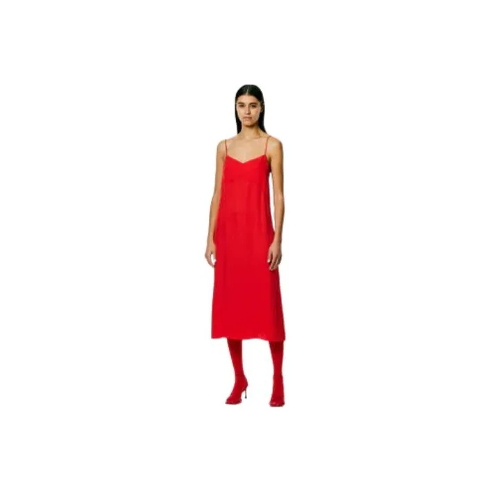 TIBI Slip Dresses Women's Red-0