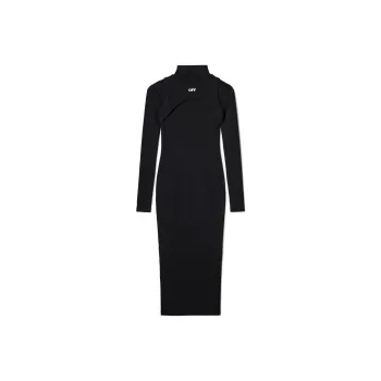 OFF-WHITE High-Neck Stretch Dress