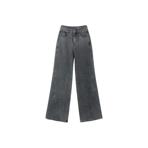 TKY SHOP Jeans Women's Charcoal Black