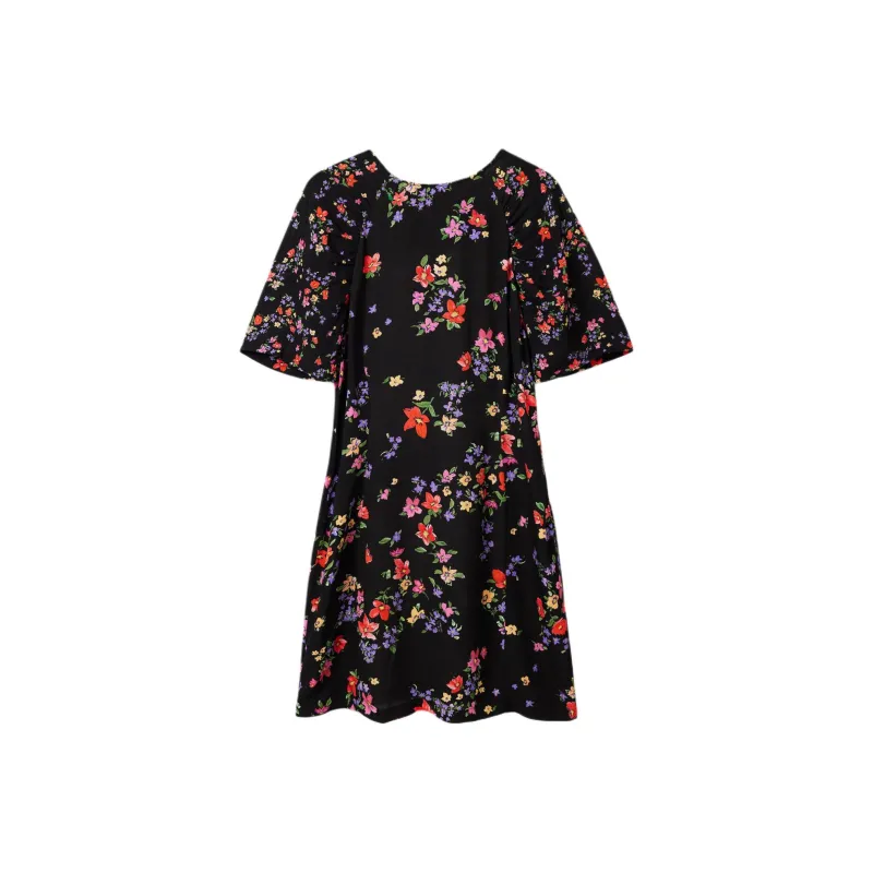 Desigual Short Sleeved Dresses Women's Black-0