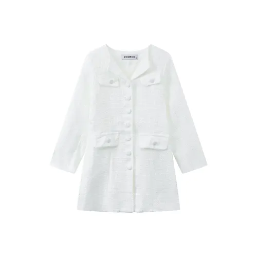 ZCDECO Long Sleeved Dress Women's White
