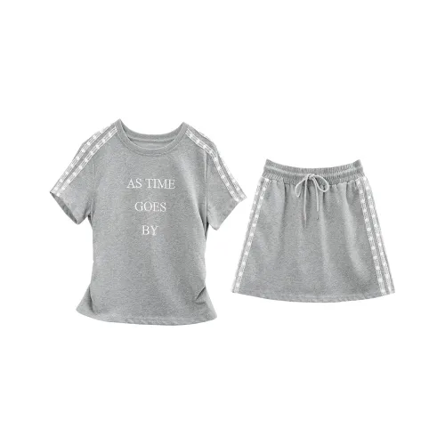 A Paradise For Awakening Casual Suit Women's Gray