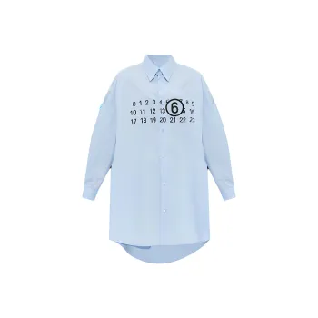 MM6 Maison Margiela Logo print Cotton Dress