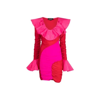 Ahluwalia Rosie Ruffled Minidress