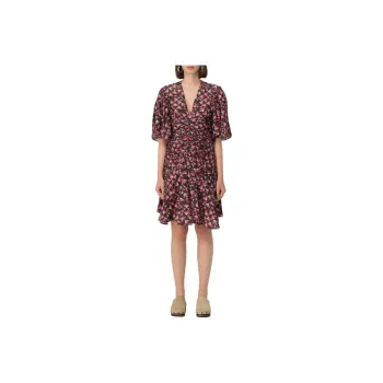 ISABEL MARANT Lienne Ruched Mini Dress