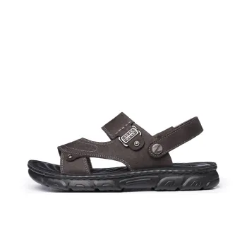 LAORENTOU Beach Sandals Men Black