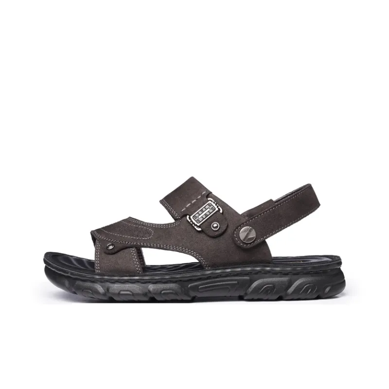 LAORENTOU Beach Sandals Men Black-0