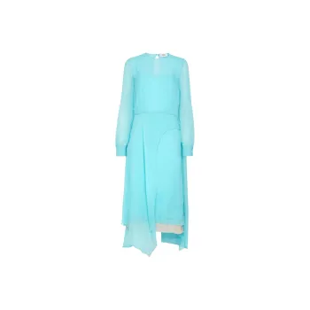 FENDI SS23 Long-Sleeved Dresses Women's Light Blue