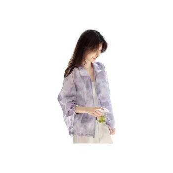 XWI Jackets Women's Blended Gray Purple