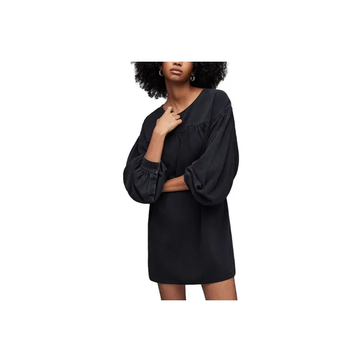ALLSAINTS Long-Sleeved Dresses Women's Black-0