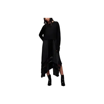 ALLSAINTS Long Sleeved Dress Women's Black