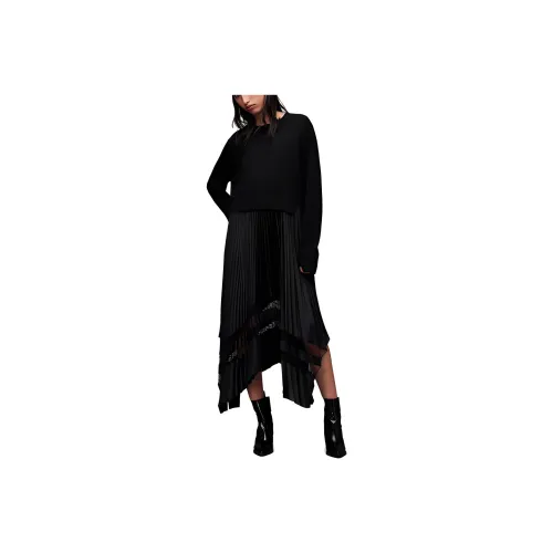 ALLSAINTS Long-Sleeved Dresses Women's Black