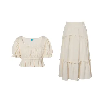 I'M ONE Two Piece Skirt Sets Women's