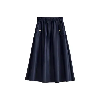 LUYOUYE Denim Long Skirt Women's