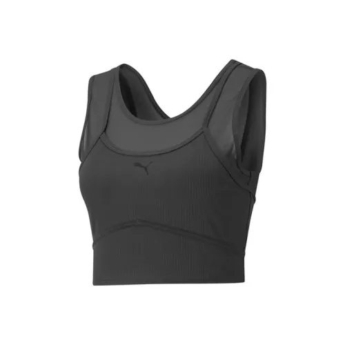 PUMA Studio Sleeveless Sports Shirts Women's Black