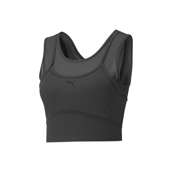 PUMA Studio Sleeveless Sports Shirts Women's Black-0