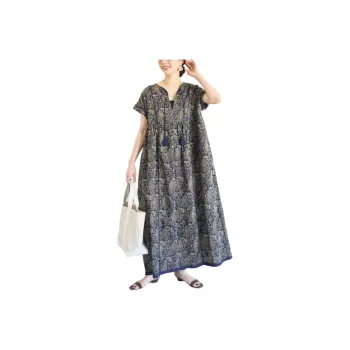 FREAK'S STORE Short Sleeved Dress Women's Marine Blue