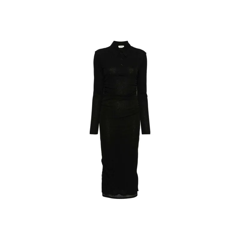 NANUSHKA Mesh Jersey Shirt Dress-0