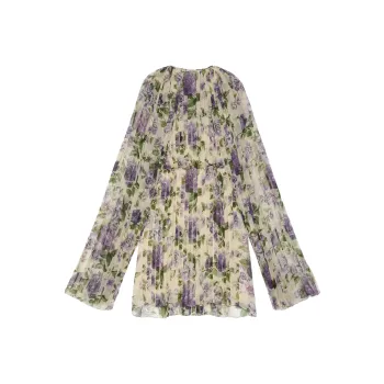 GUCCI SS23 Long-Sleeved Dresses Women's Light Purple